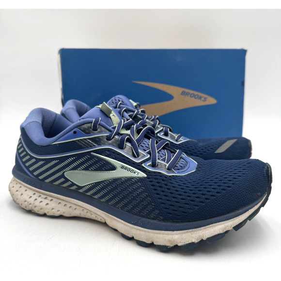 Brooks GHOST 12 Women's USED Running Sneaker Blue US Size 9.5 Medium - Picture 1 of 11